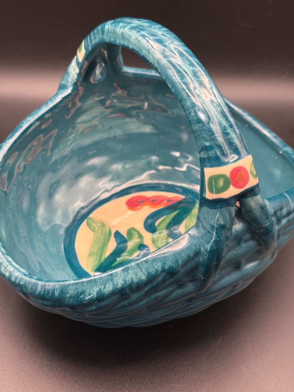 Gail Pittman Studio Pottery Basket | Signed & Dated 1993
